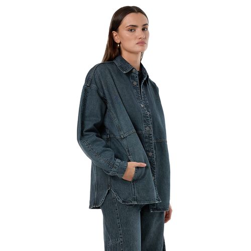 Thrills Spencer Denim Overshirt